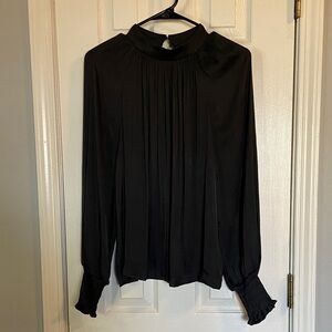 GAP Black Pleated Women's Blouse